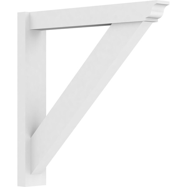Ekena Millwork Traditional Architectural Grade PVC Outlooker with Traditional Ends, 5"W X 30"D X 30"H OUTP05X30X30TRA01 - main